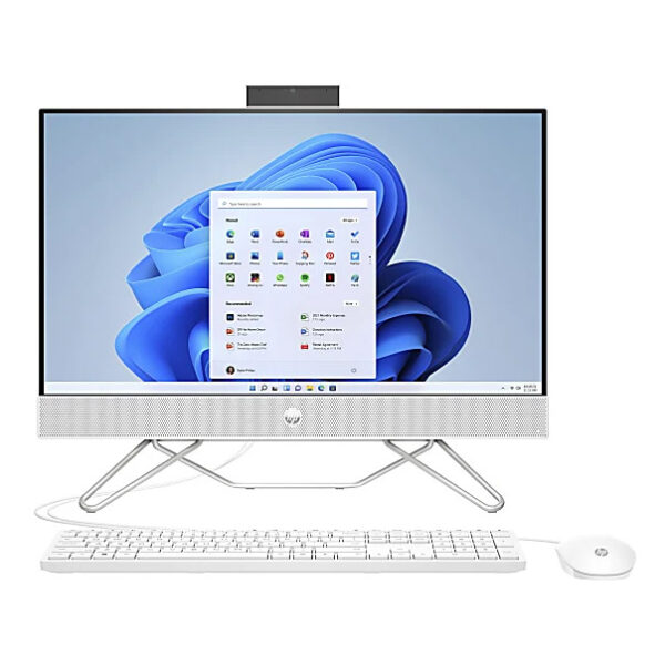 HP All-in-One Desktop PC, 27” Screen, AMD Ryzen 5, 8GB Memory, 512GB Solid State Drive, Wi-Fi 6, Windows® 11